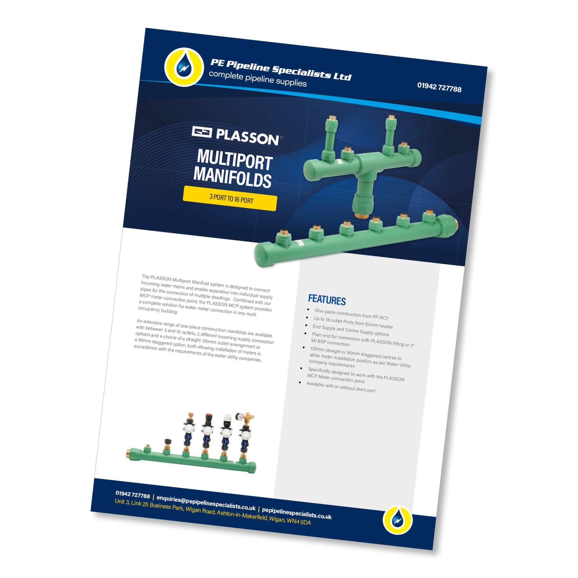 Datasheet Plasson Multiport manifold